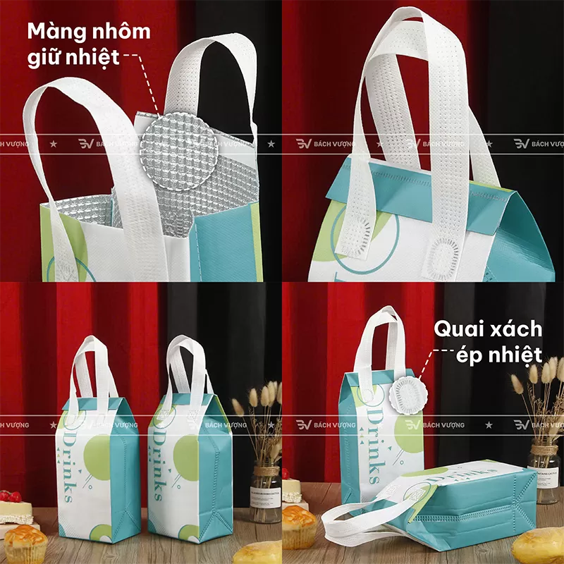 Dịch vụ in t&uacute;i vải giữ nhiệt tại B&aacute;ch Vượng