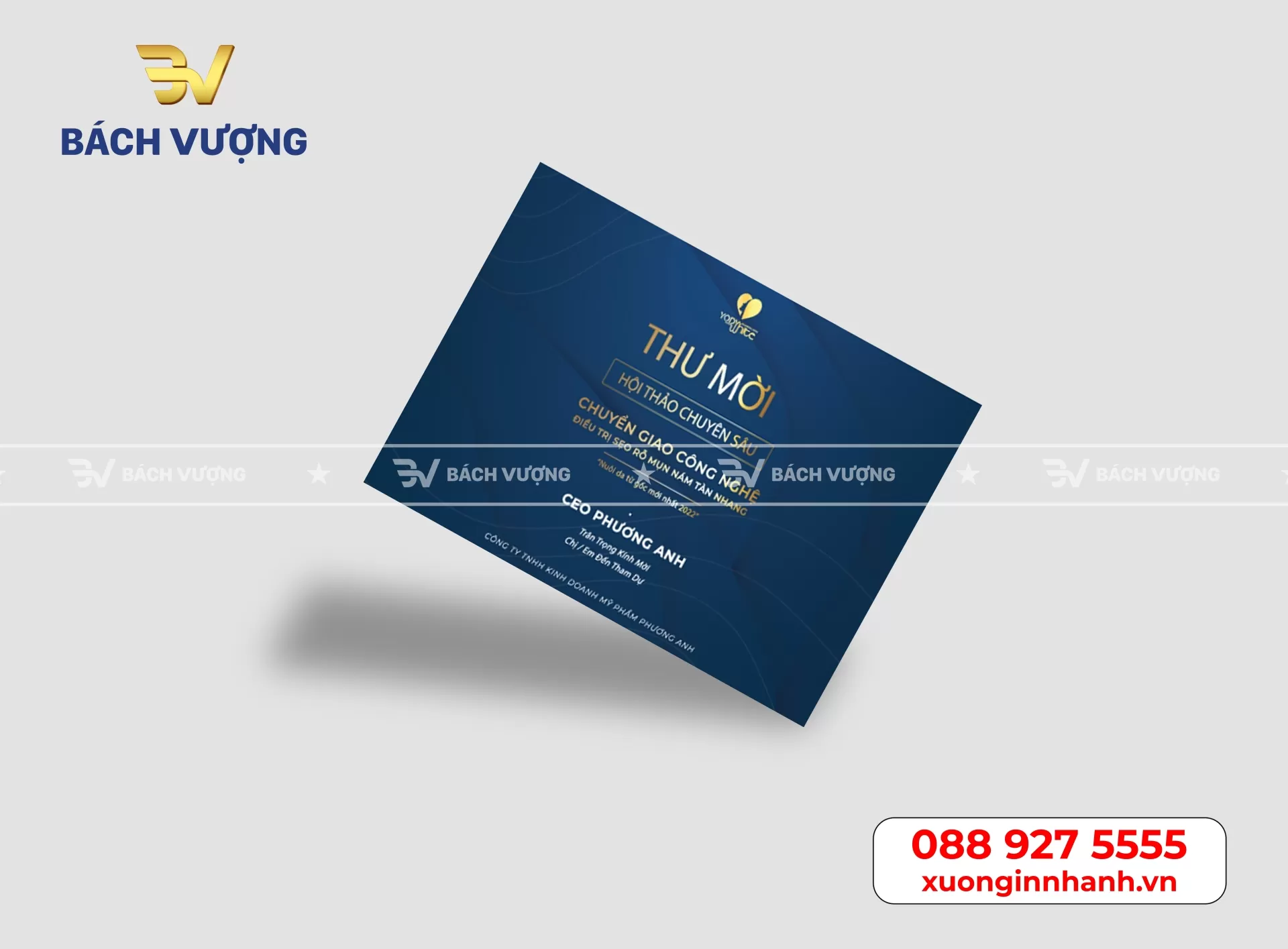 Mẫu giấy mời hội nghị, hội thảo tại B&aacute;ch Vượng