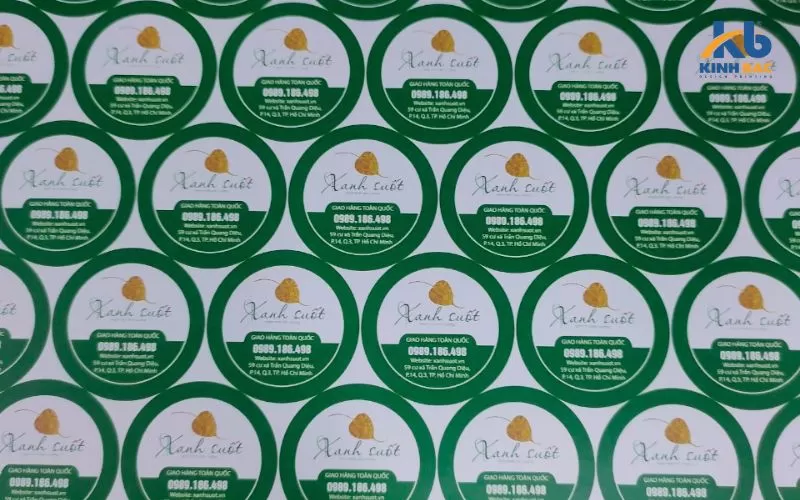 Một số mẫu tem decal giấy nổi bật 