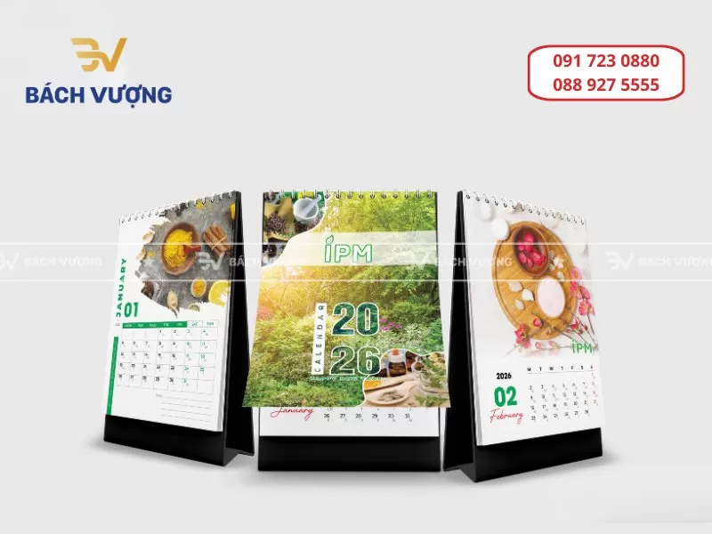 In lịch để b&agrave;n - B&aacute;ch Vượng