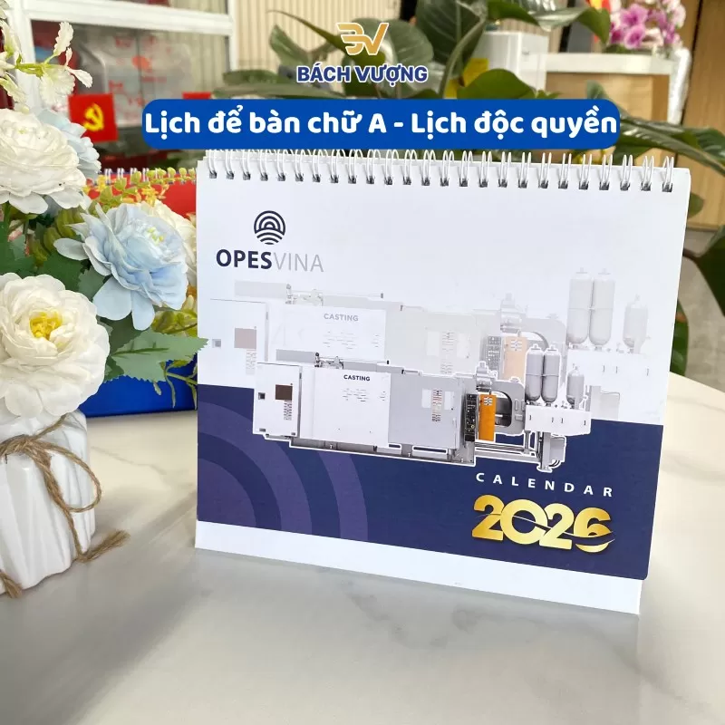 In lịch để b&agrave;n - B&aacute;ch Vượng