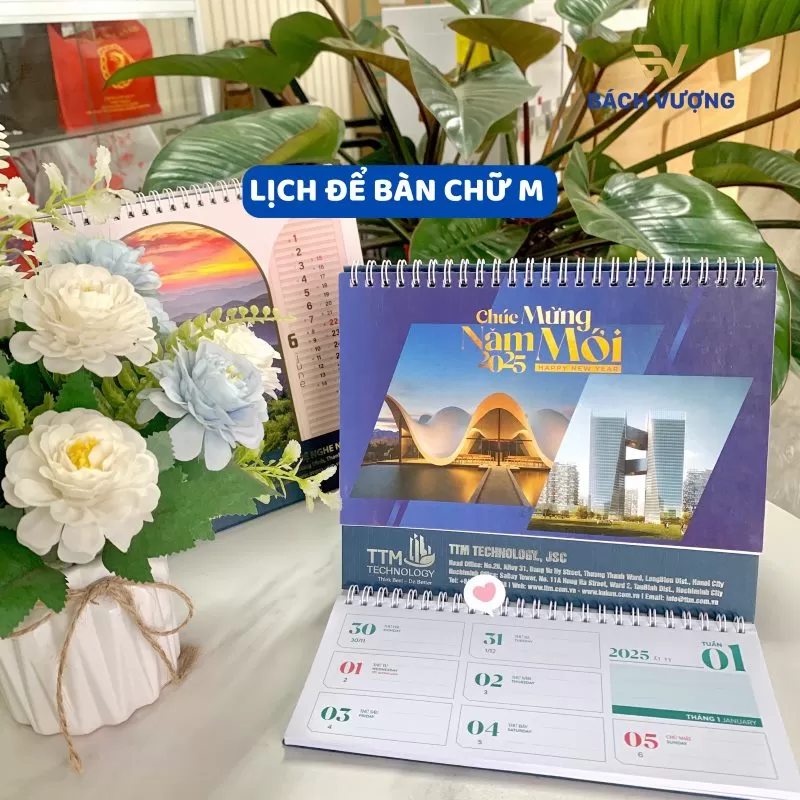 In lịch để b&agrave;n - B&aacute;ch Vượng