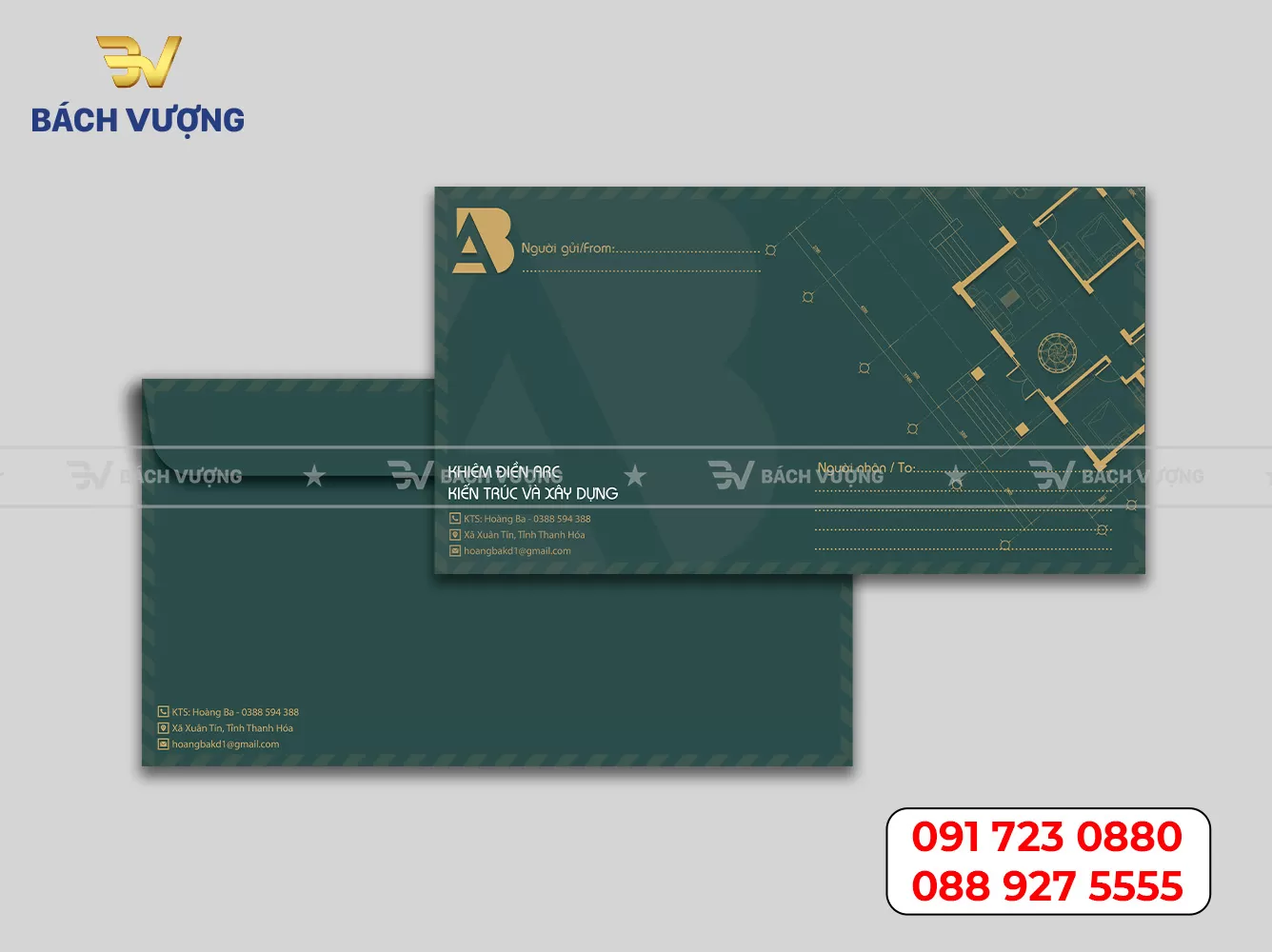 In phong bì thư số lượng ít