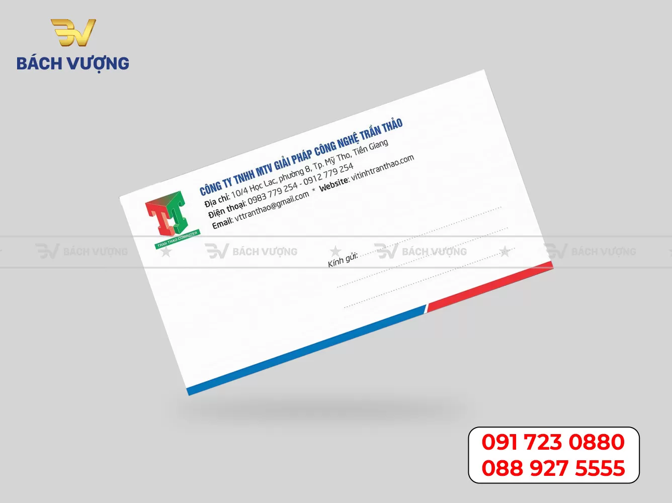 Mẫu phong bì thư - Mẫu 04