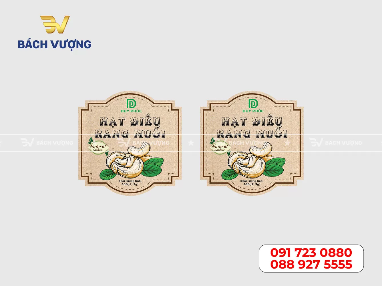 in decal giấy kraft số lượng ít