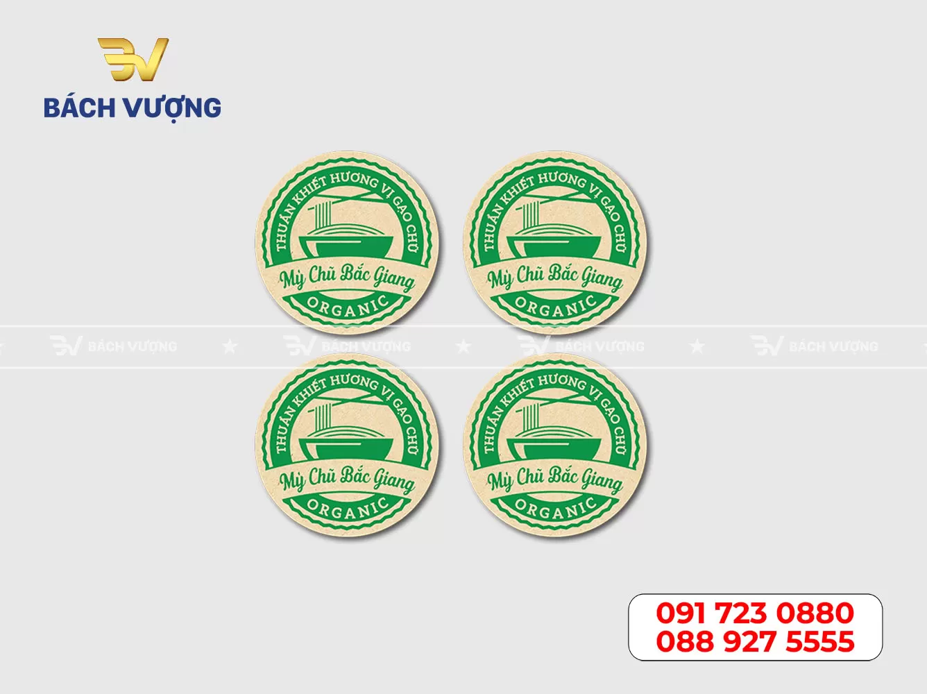 in decal giấy kraft số lượng ít