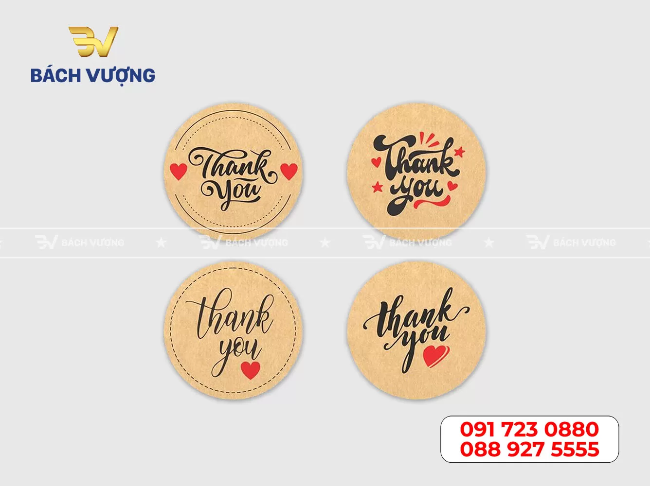 in decal giấy kraft số lượng ít