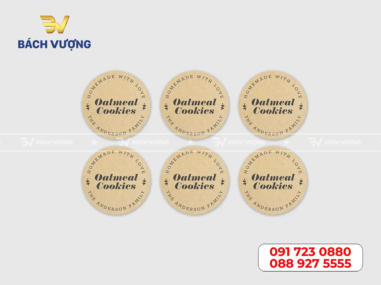 in decal giấy kraft số lượng ít