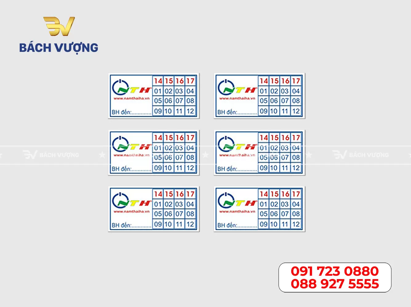 In tem bảo hành điện thoại