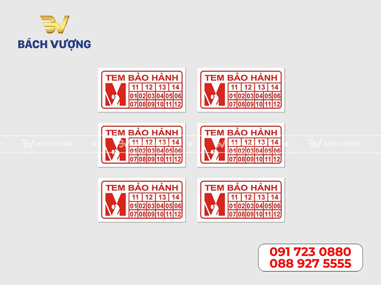 In tem bảo hành điện thoại