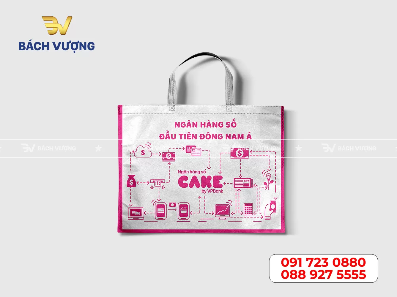 in túi vải không dệt ngân hàng