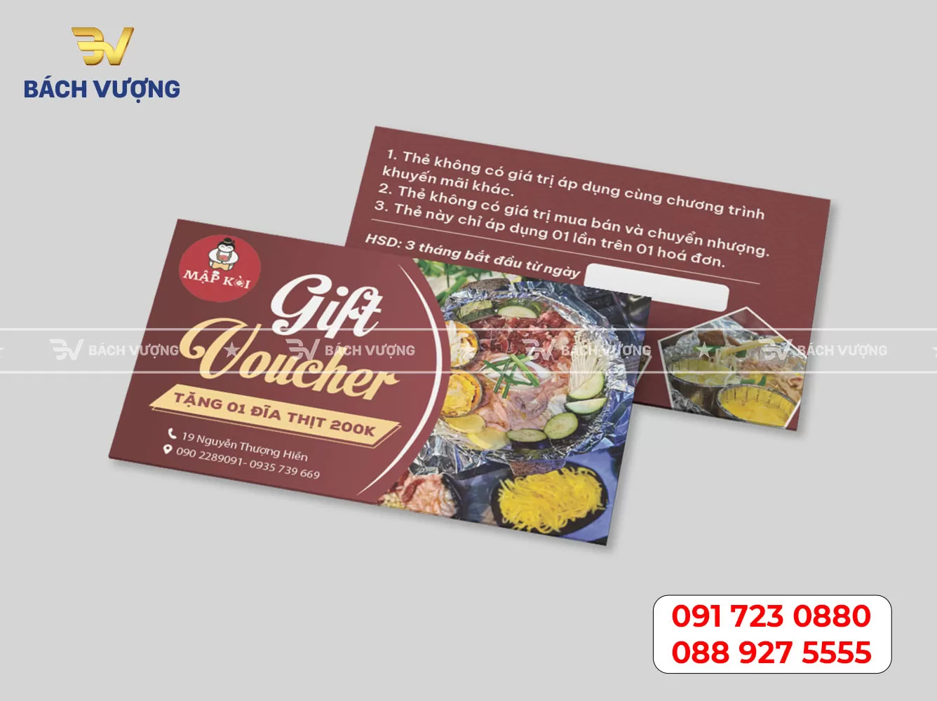 In voucher số lượng ít