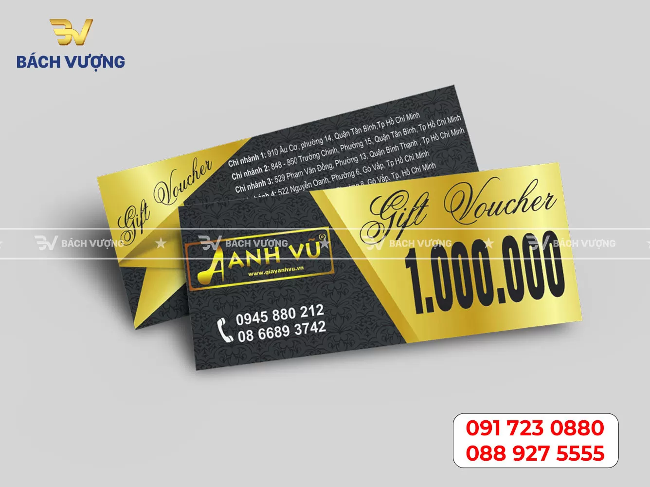 In voucher số lượng ít