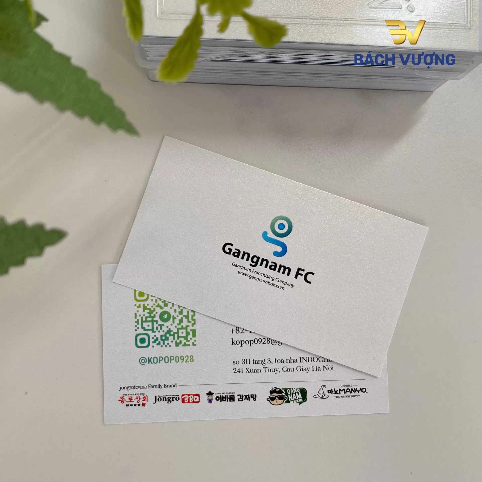 Mẫu danh thiếp cao cấp, hiện đại tại B&aacute;ch Vượng