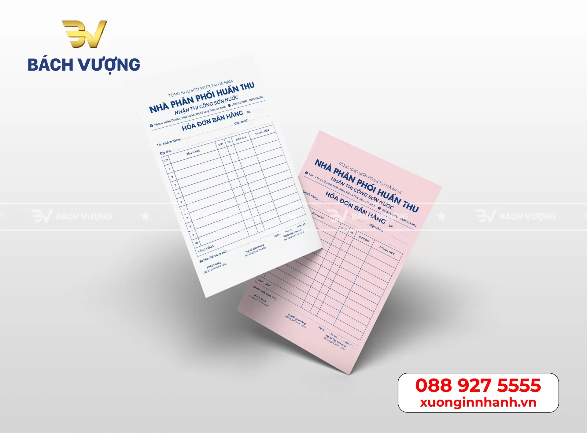 Dịch vụ in ho&aacute; đơn tại H&agrave; Nội - B&aacute;ch Vượng