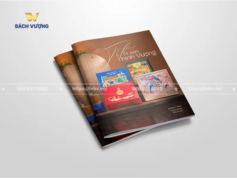 Mẫu catalogue b&aacute;nh trung thu hơi hướng truyền thống tối giản
