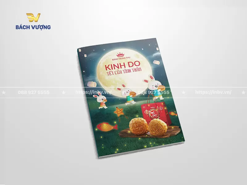 Mẫu catalogue b&aacute;nh trung thu minh hoạ sống động