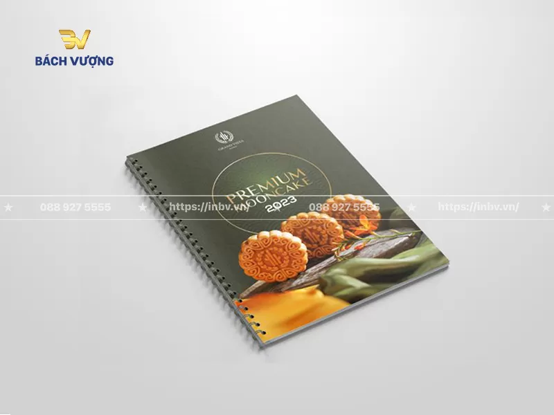 Mẫu catalogue b&aacute;nh trung thu tối giản, đồng bộ m&agrave;u sắc