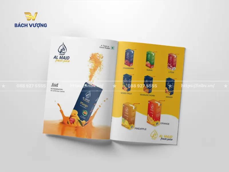 Mẫu catalogue bao b&igrave; thực phẩm đựng nước &eacute;p tr&aacute;i c&acirc;y