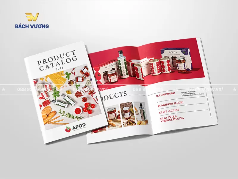 Mẫu catalogue bao b&igrave; thực phẩm gia vị n&ocirc;ng sản chế biến