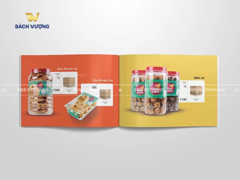 Mẫu catalogue bao b&igrave; thực phẩm hũ nhựa đ&oacute;ng g&oacute;i b&aacute;nh kẹo & đồ ăn vặt