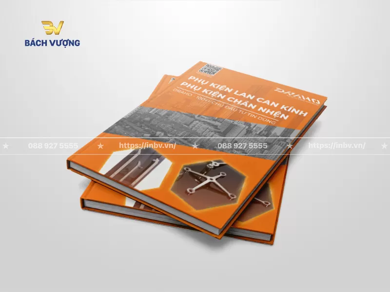 Mẫu catalogue b&igrave;a cứng phụ kiện lan can k&iacute;nh
