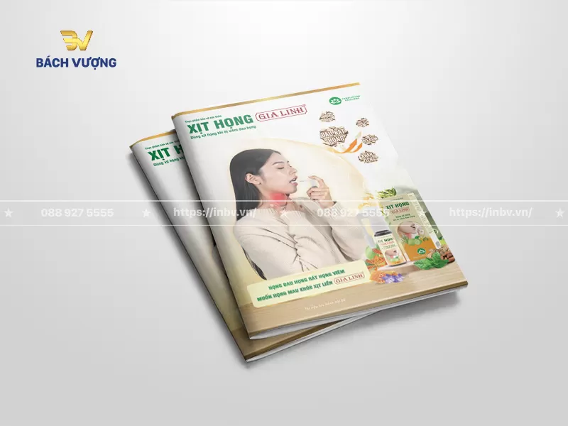 mẫu catalogue dịch vụ chăm s&oacute;c sức khỏe giới thiệu sản phẩm xịt họng thảo dược bảo vệ h&ocirc; hấp tone m&agrave;u kem gỗ ấm &aacute;p