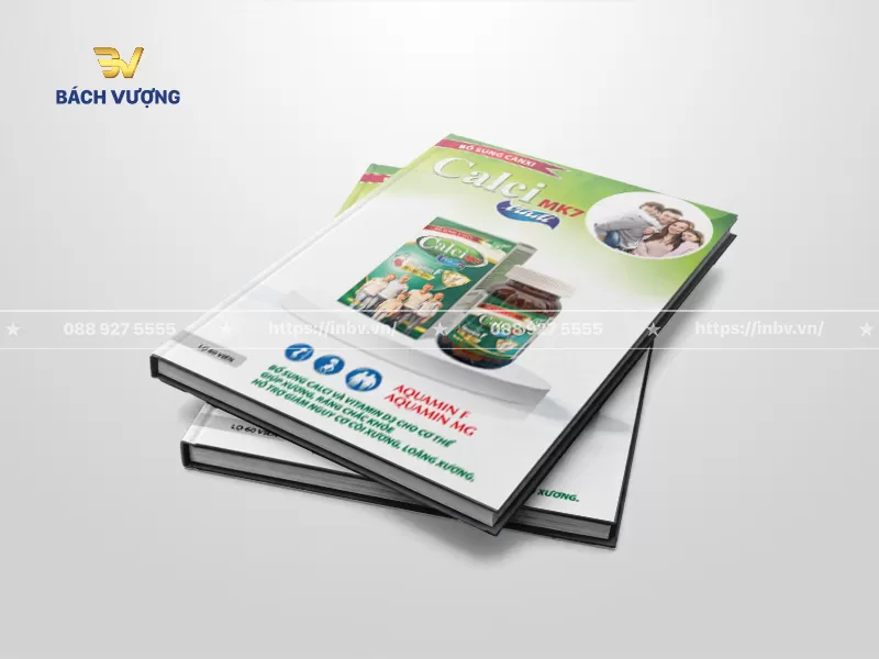 mẫu catalogue dịch vụ chăm s&oacute;c sức khỏe giới thiệu vi&ecirc;n uống bổ sung canxi v&agrave; bảo vệ xương khớp khổ đứng b&igrave;a cứng keo g&aacute;y
