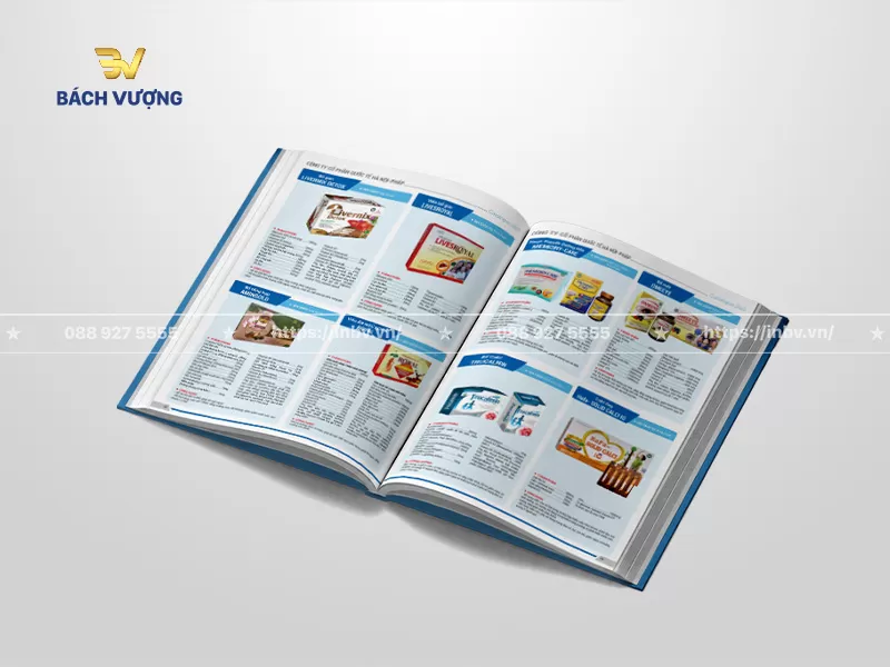 Thiết kế trang nội dung mẫu catalogue dịch vụ chăm s&oacute;c sức khỏe sử dụng bảng biểu đi k&egrave;m h&igrave;nh ảnh sản phẩm trực quan c&ugrave;ng th&ocirc;ng in chi tiết về th&agrave;nh phần h&agrave;m lượng, c&ocirc;ng dụng v&agrave; hướng dẫn sử dụng