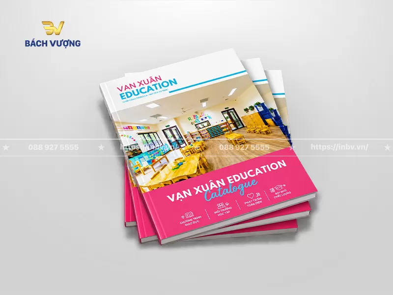 Mẫu catalogue gi&aacute;o dục cho hệ thống trường mầm non
