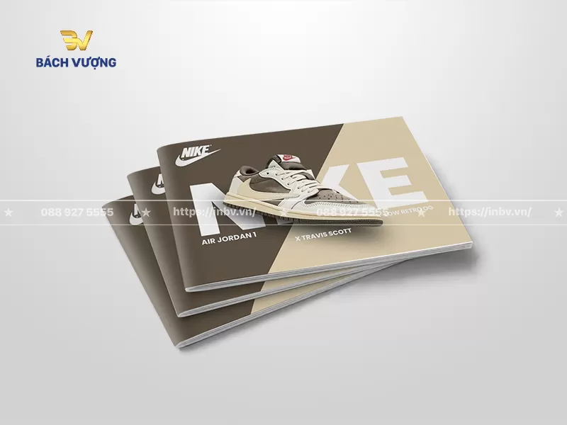 Mẫu catalogue gi&agrave;y d&aacute;ng ngang phối tone m&agrave;u trầm sang trọng