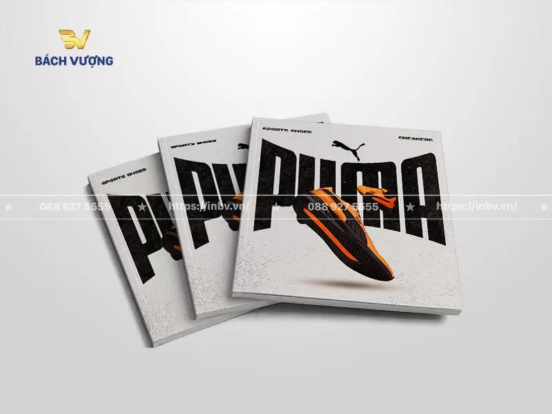 Mẫu catalogue gi&agrave;y d&aacute;ng vu&ocirc;ng phối m&agrave;u cam đen