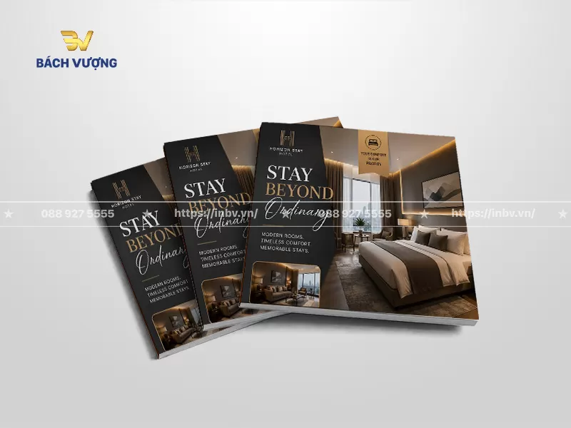 Mẫu catalogue luxury giới thiệu dịch vụ kh&aacute;ch sạn nghỉ dưỡng