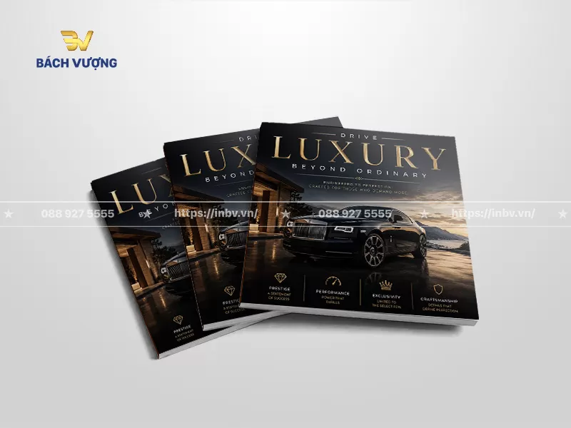 Mẫu catalogue luxury giới thiệu d&ograve;ng xe hơi cao cấp