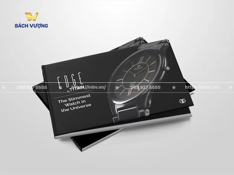 Mẫu catalogue luxury khổ ngang giới thiệu đồng hồ