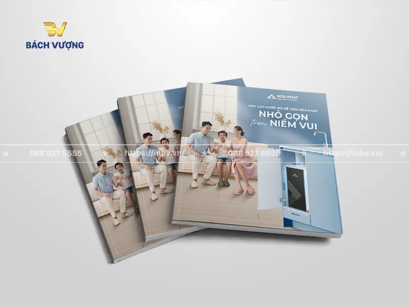 Mẫu catalogue m&aacute;y lọc nước c&oacute; h&igrave;nh ảnh minh hoạ, trực quan