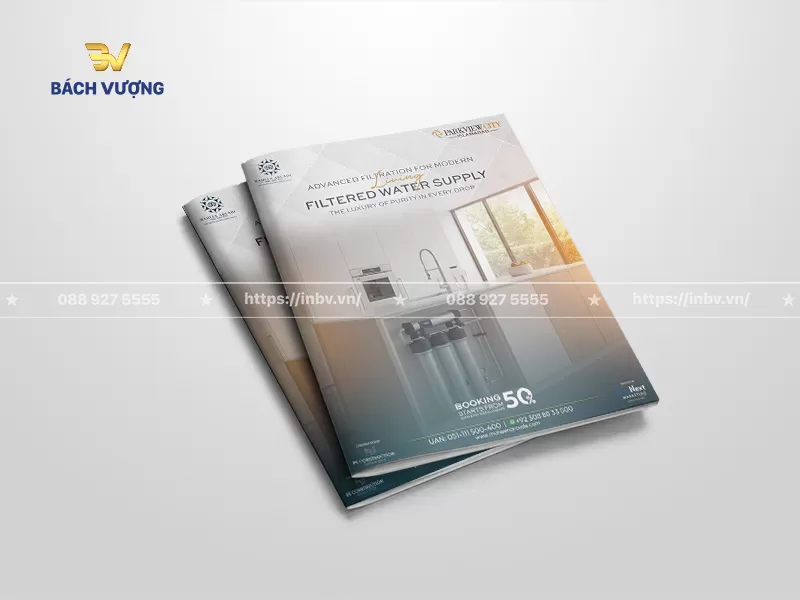 Mẫu catalogue m&aacute;y lọc nước để gầm tủ bếp thiết kế tinh tế & hiện đại 