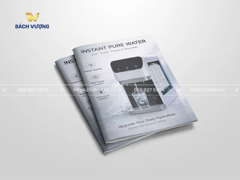Mẫu catalogue m&aacute;y lọc nước uống trực tiếp hiệu ứng s&oacute;ng nước