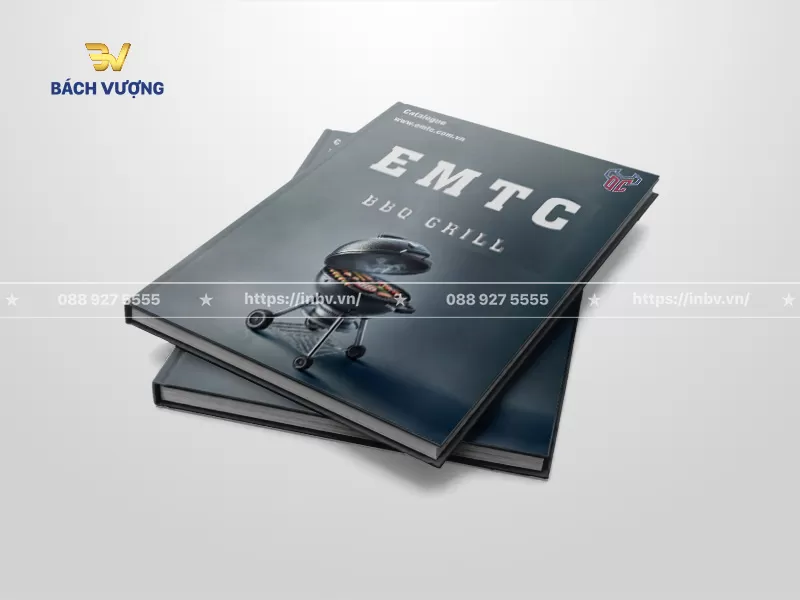 Mẫu catalogue khổ A5 giới thiệu thiết bị bếp nướng