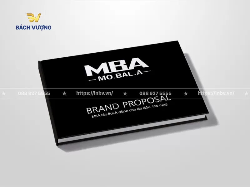 Mẫu catalogue mini b&igrave;a cứng khổ ngang thương hiệu mỹ phẩm t&oacute;c sang trọng