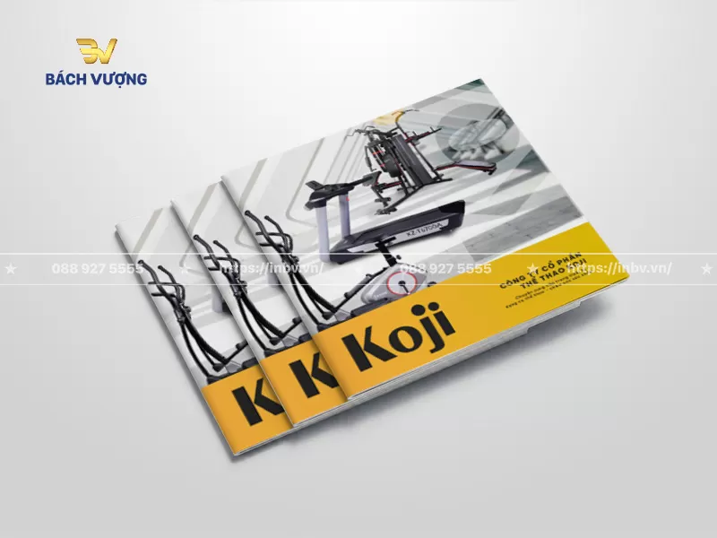 Mẫu catalogue mini doanh nghiệp dụng cụ thể thao