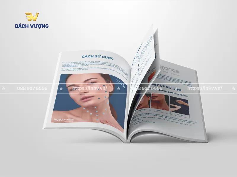 mẫu catalogue mỹ phẩm chăm s&oacute;c da tr&igrave;nh b&agrave;y chi tiết c&aacute;ch sử dụng sản phẩm v&agrave; h&igrave;nh ảnh minh họa trực quan