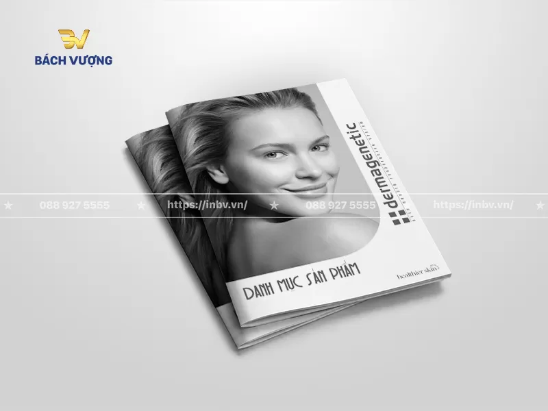 mẫu catalogue mỹ phẩm nổi bật h&igrave;nh ảnh ch&acirc;n dung đen trắng sang trọng v&agrave; tinh tế