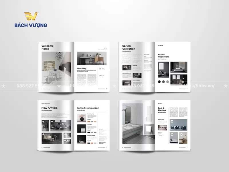 Mẫu catalogue giới thiệu bộ sưu tập decor trang tr&iacute; nh&agrave; ở