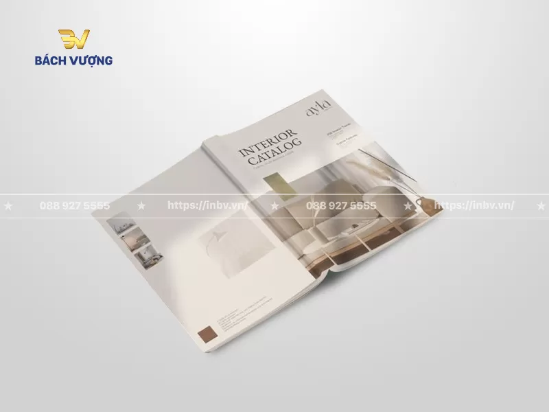 Mẫu catalogue nội thất tối giản, trang nh&atilde;