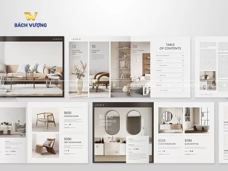Mẫu catalogue nội thất gia đ&igrave;nh cao cấp