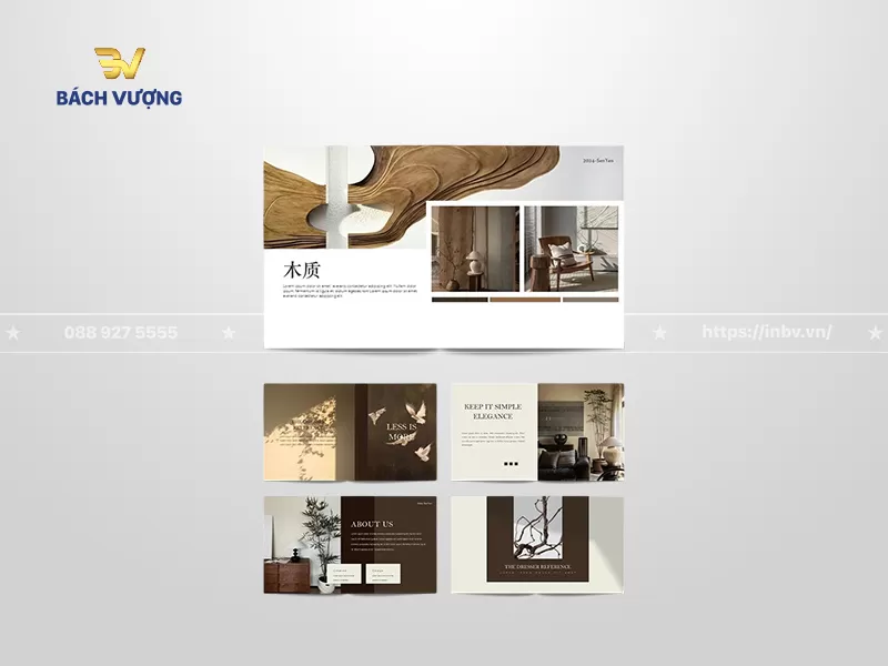Mẫu catalogue nội thất gỗ tự nhi&ecirc;n phong c&aacute;ch Wabi-Sabi