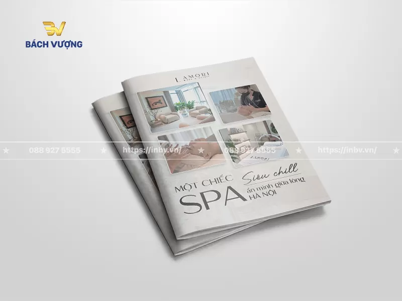 Mẫu catalogue spa d&aacute;ng đứng mỏng nhẹ thanh lịch