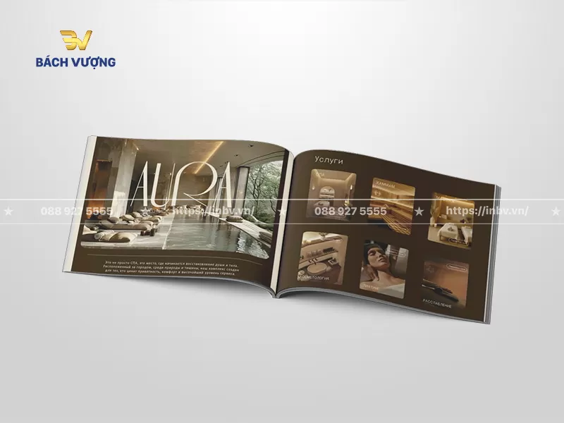 thiết kế c&aacute;c trang mẫu catalogue spa giới thiệu dịch vụ phong c&aacute;ch ho&agrave;ng gia