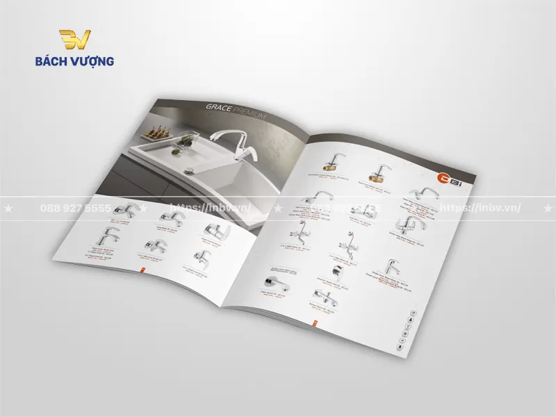 mẫu catalogue thiết bị vệ sinh giới thiệu c&aacute;c loại v&ograve;i rửa v&agrave; sen tắm cao cấp